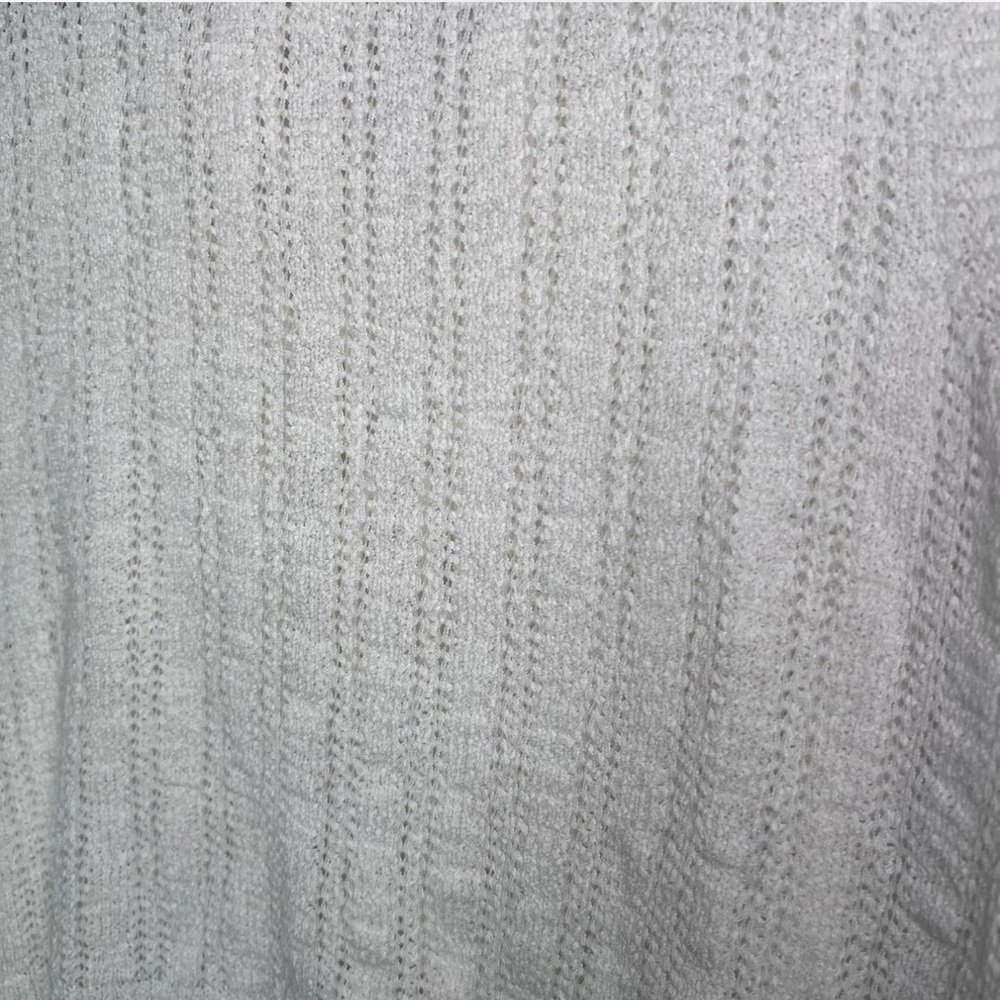 Lulus White Crochet Tank Top Medium | Tie Back Knit Sleeveless - Picture 3 of 6